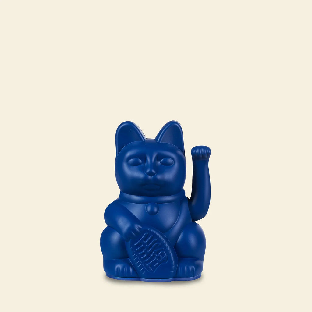 Mini Chat Chanceux Bleu Foncé