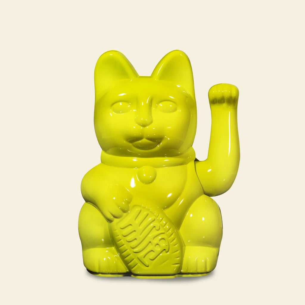 Chat Chanceux Jaune Glossy Miami Nights