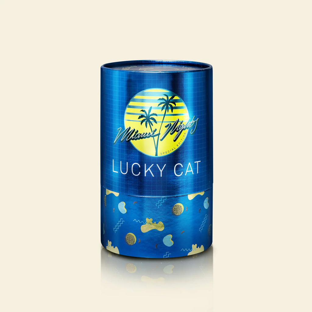 Chat Chanceux Jaune Glossy Miami Nights