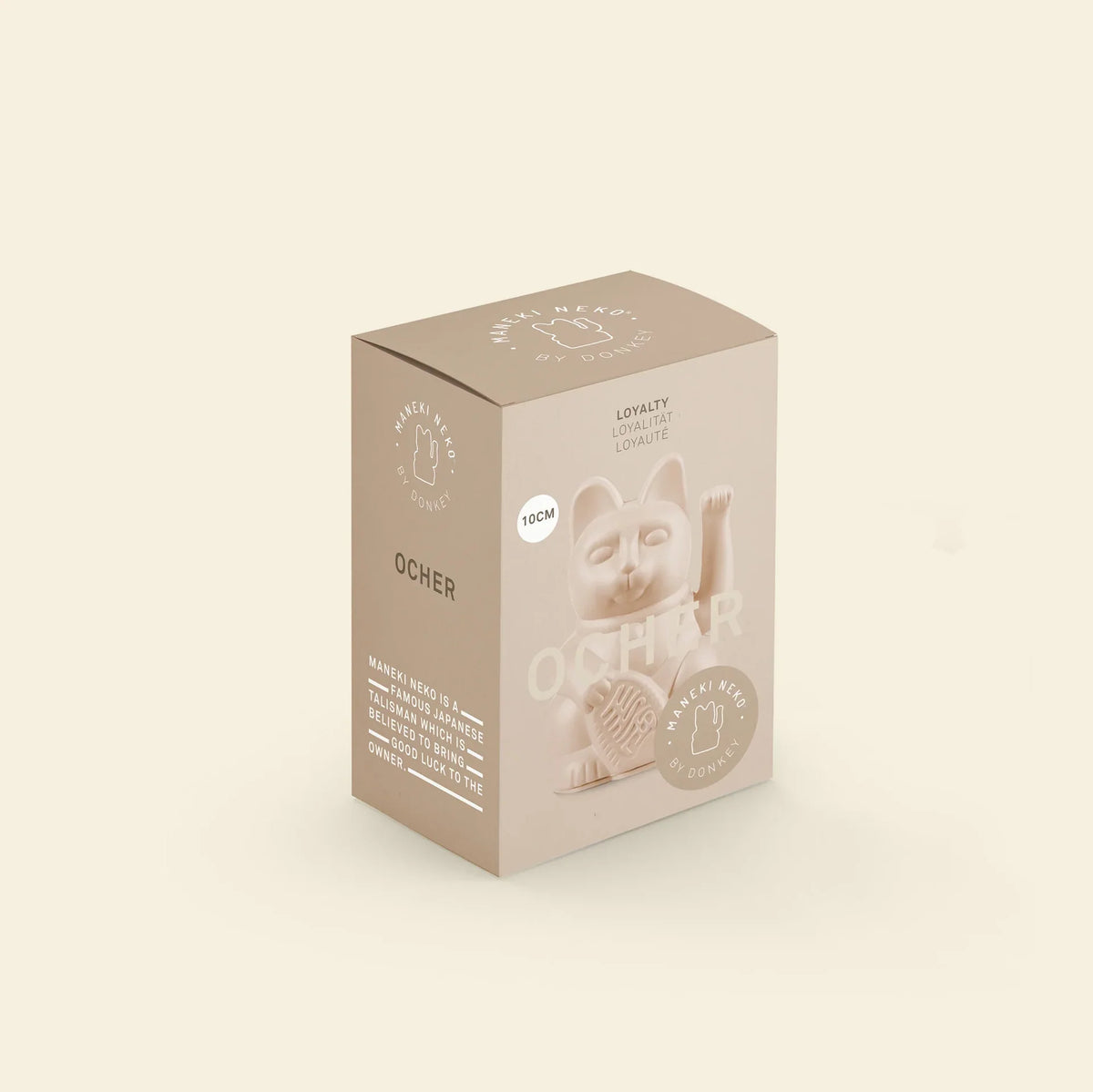 Vue du produit : Mini Chat Chanceux Ocre – Donkey Products