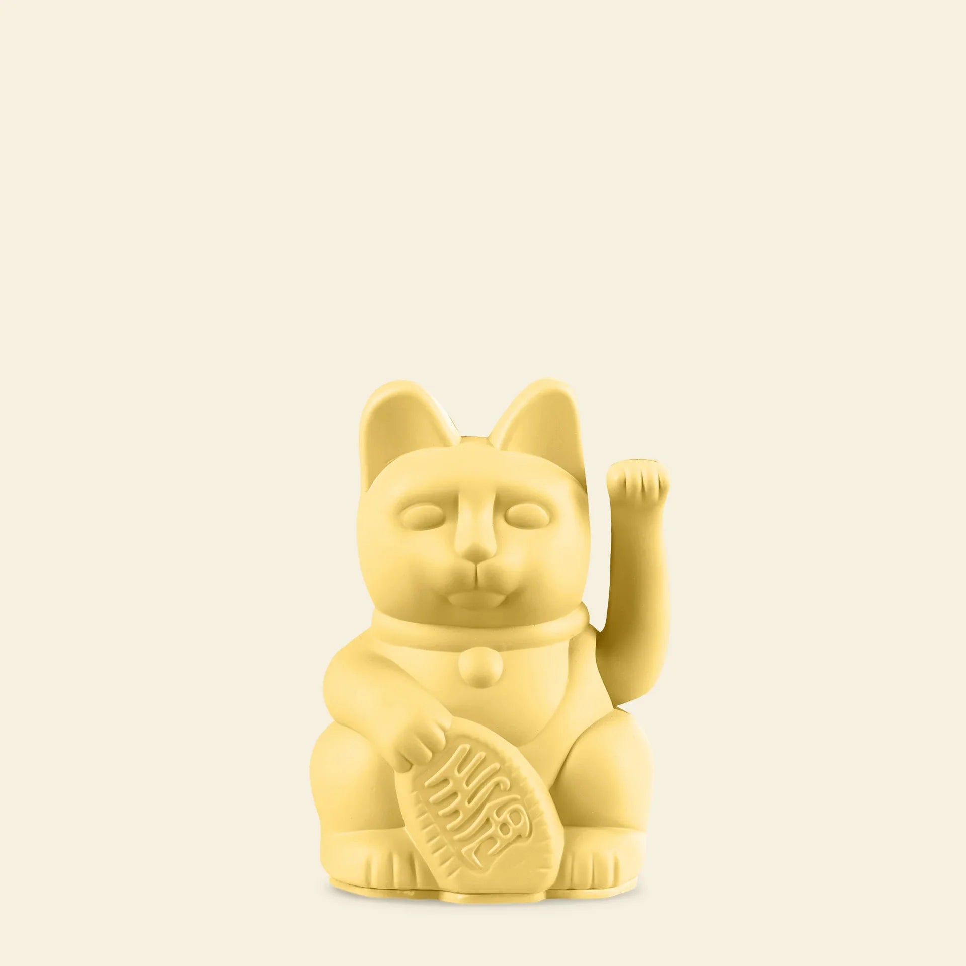 Mini žltá šťastná mačka