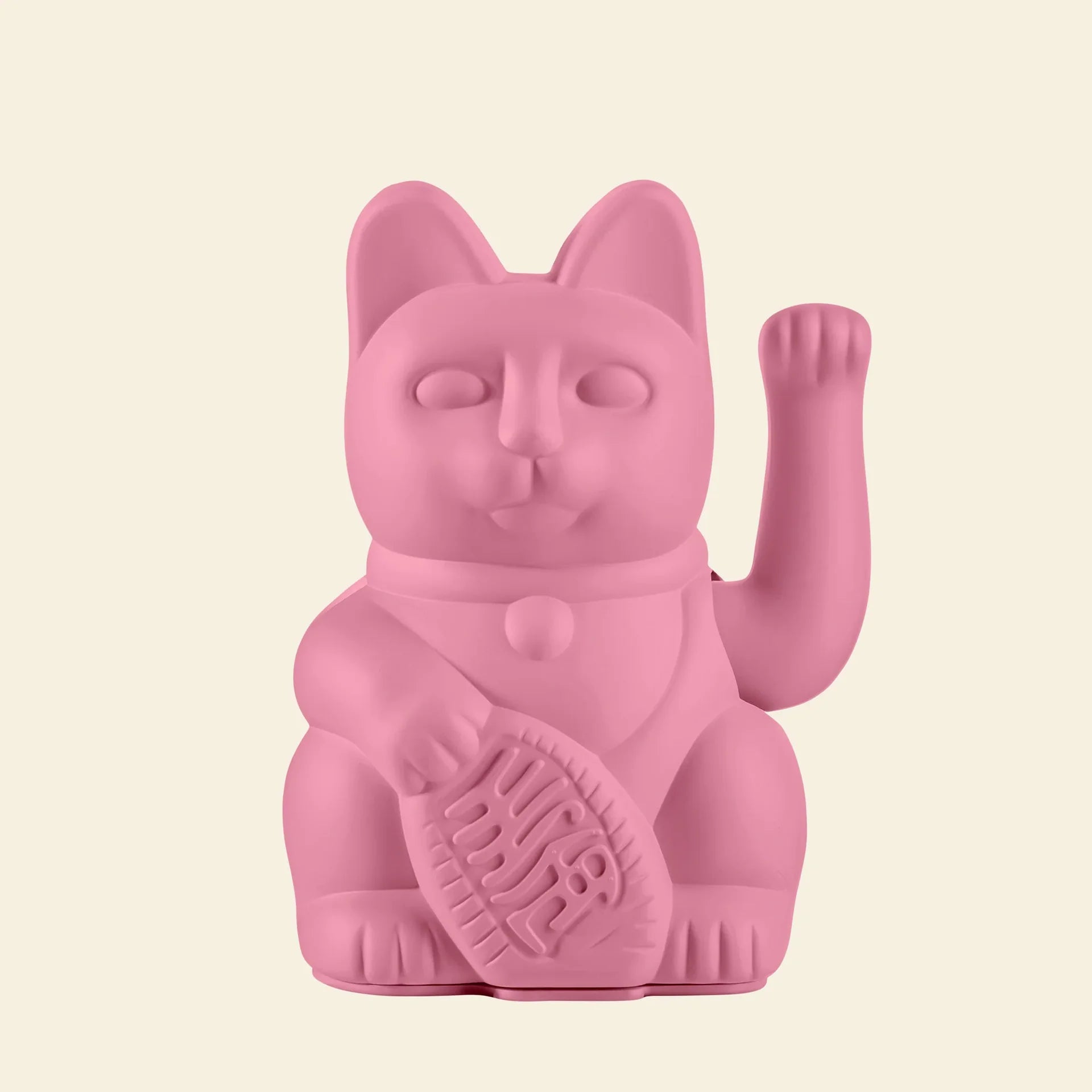 Chat Chanceux Rose Chaud