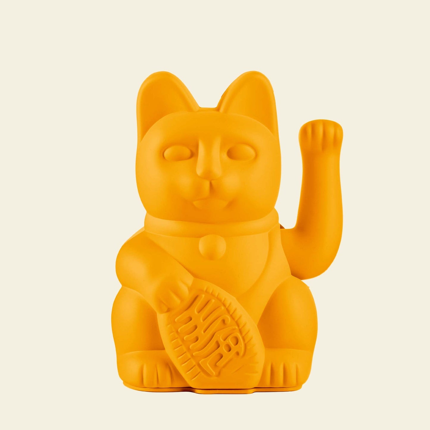 Chat Chanceux Jaune Profond