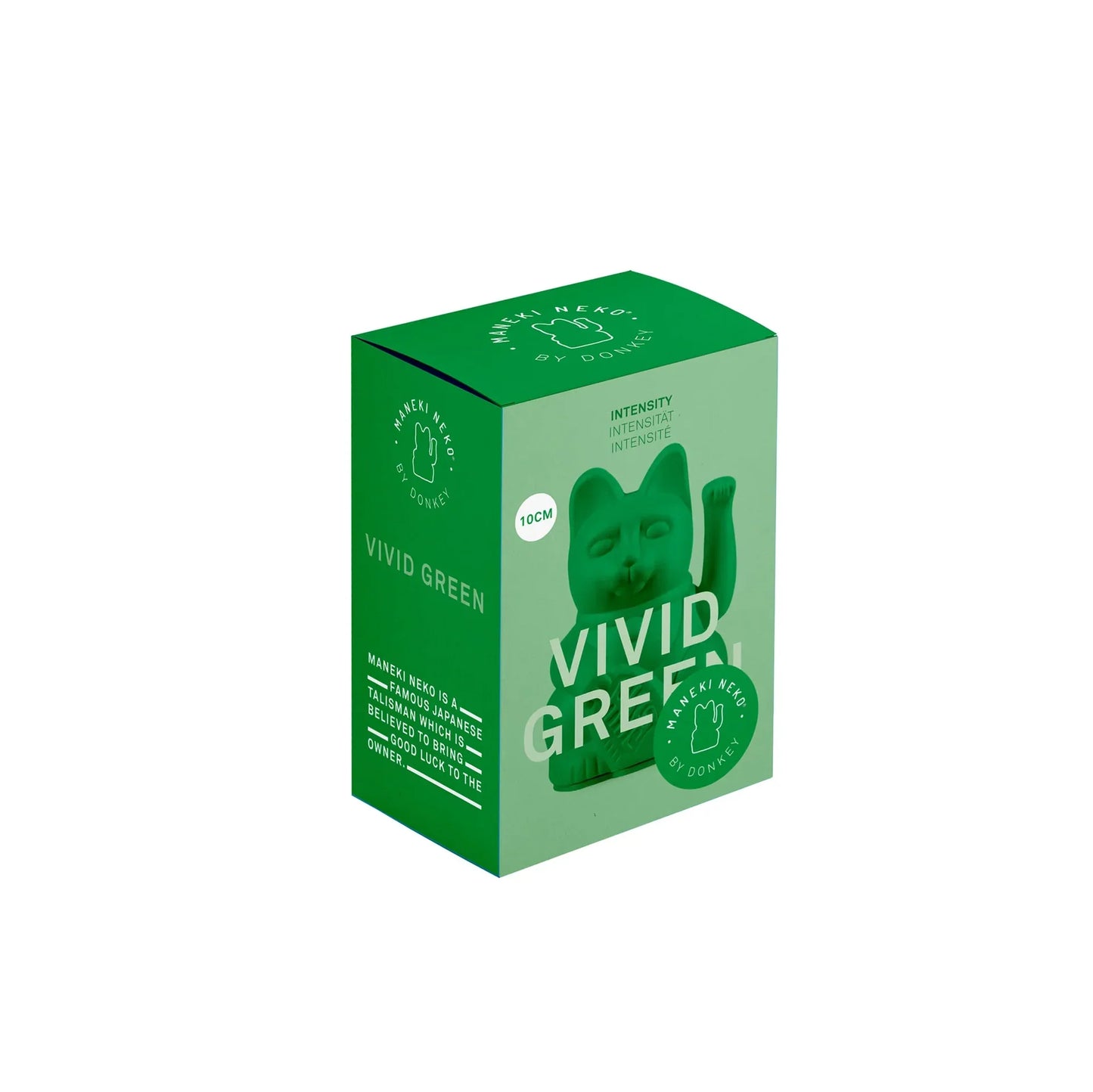 Mini Chat Chanceux Vert Vif - le Chat Chanceux