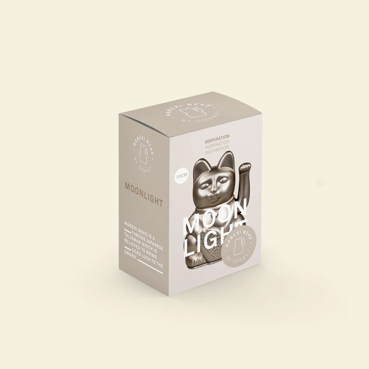 Vue complémentaire : Mini Chat Chanceux Clair de Lune "Moonlight" – Donkey Products
