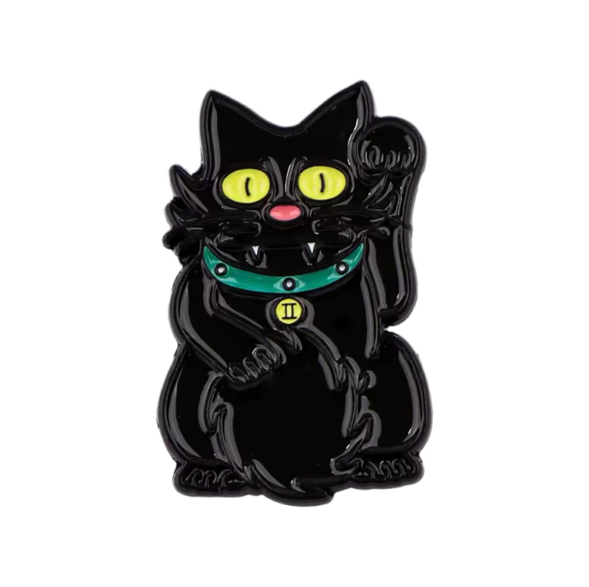 pins chat chanceux noir snowball lcc