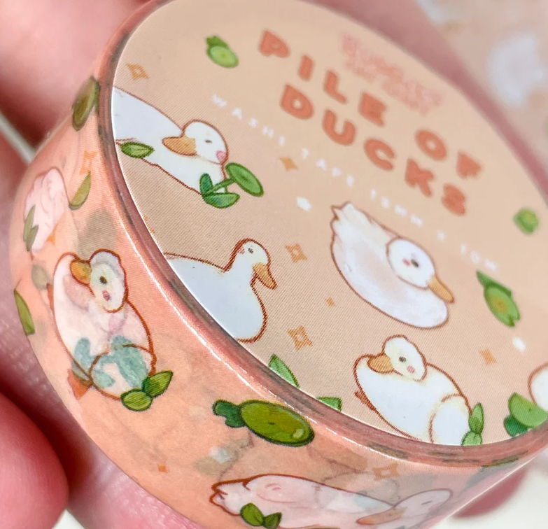 ruban washi canard pile of ducks bubblesartcraft 