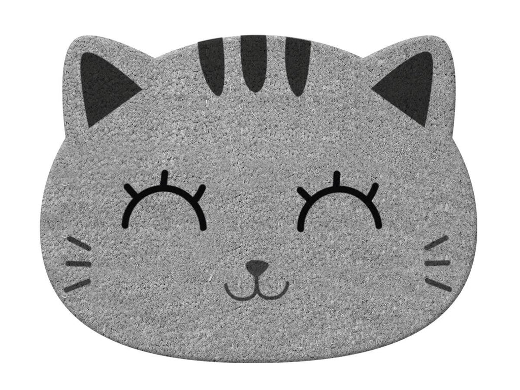 Graue Katzenfußmatte