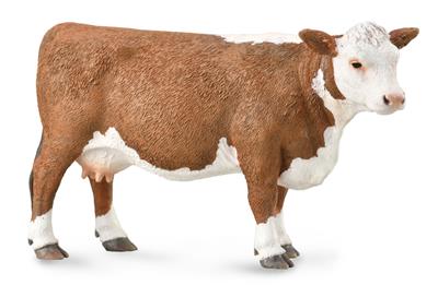 Collecta La ferme (L): VACHE HEREFORD 12.4x7.2cm