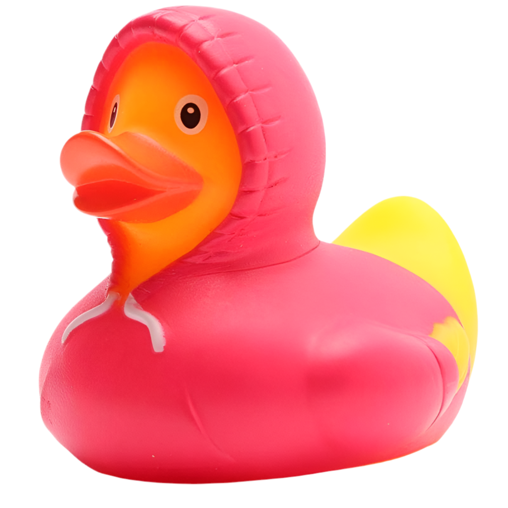 Canard Sweat à Capuche - Rose Duckshop CoinCaillerie