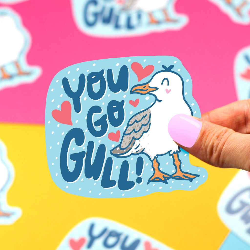 Adesivo de gaivota "You Go Gull"