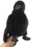 Marionnette à main en forme de corbeau, à tête pivotante, 31 cm, jouet en peluche Uni Toys