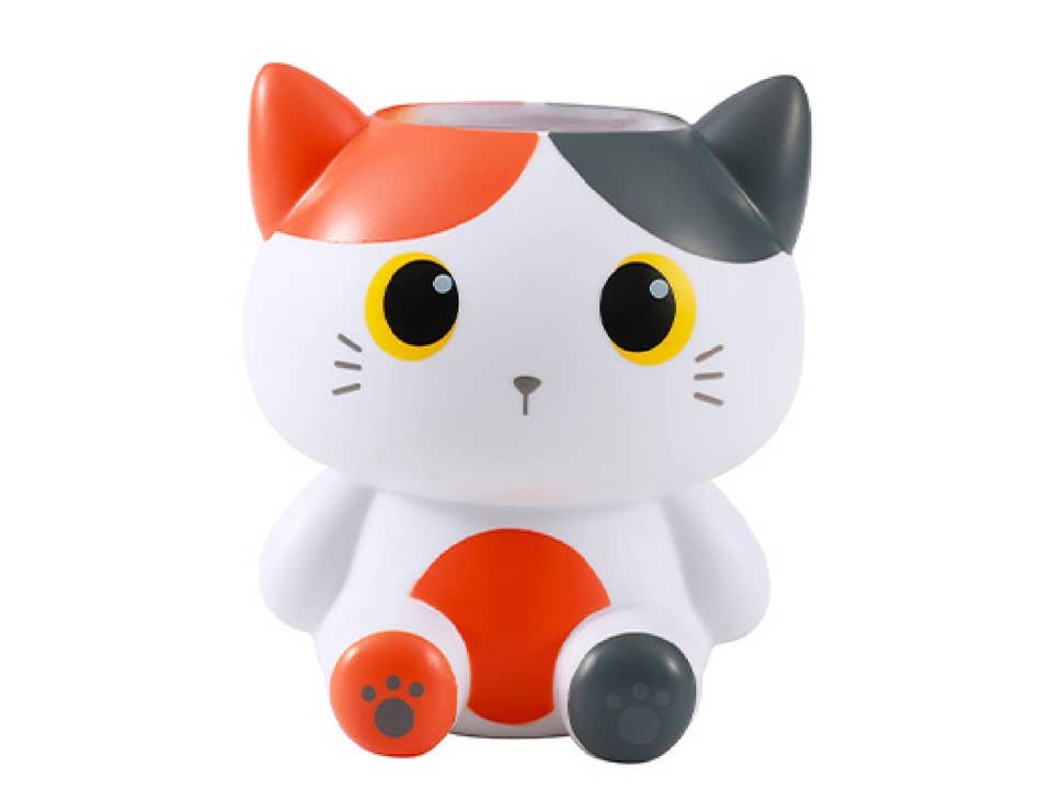 3D Stiftehalter Orange Katze