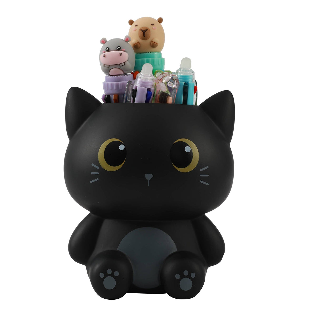Porte-stylo 3D chat noir