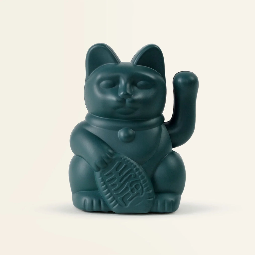 Mini Chat Chanceux Solaire Vert