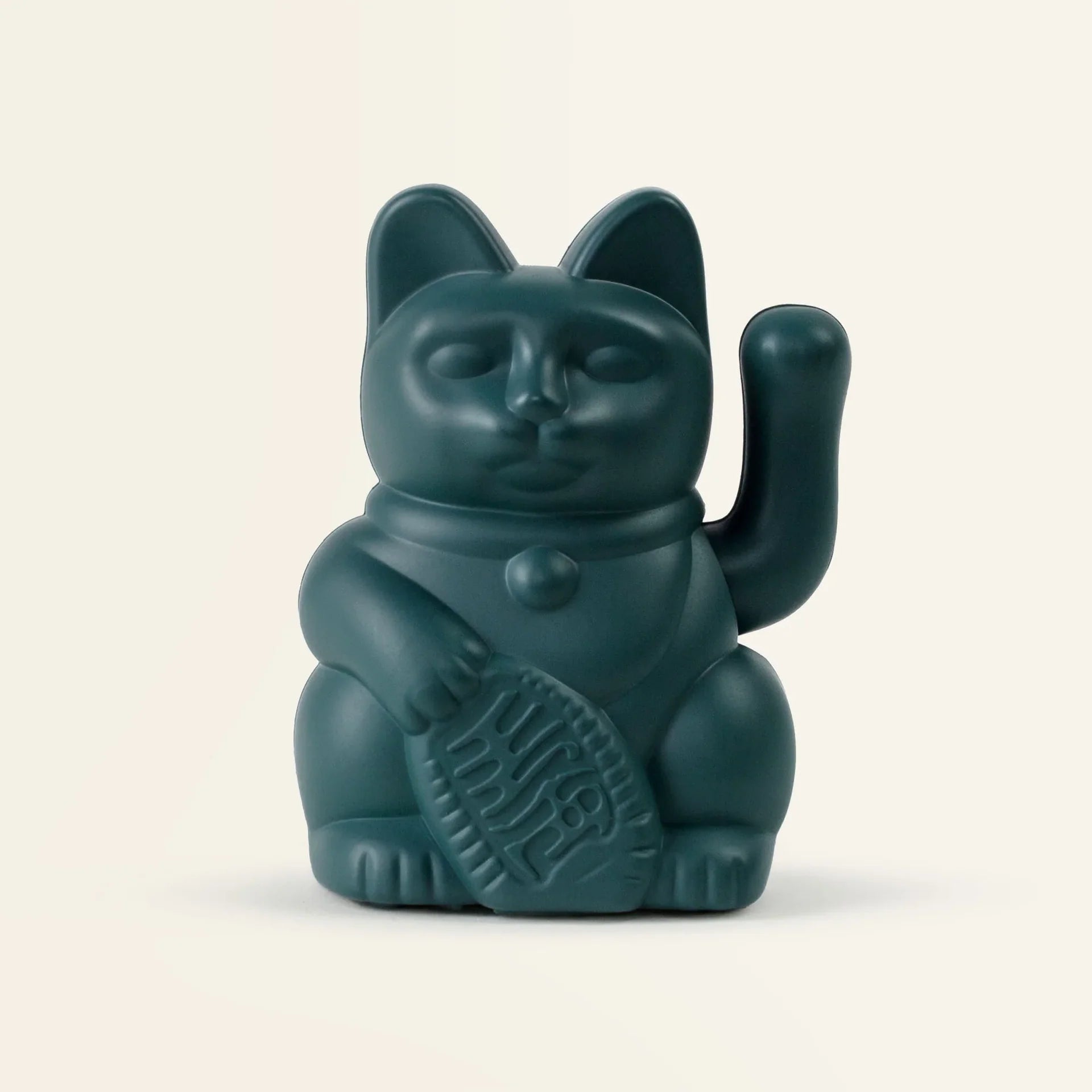 Mini Chat Chanceux Solaire Vert