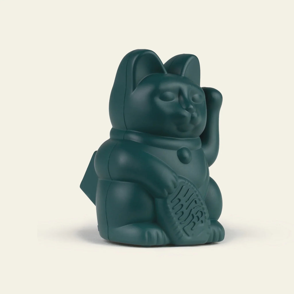 Mini Chat Chanceux Solaire Vert