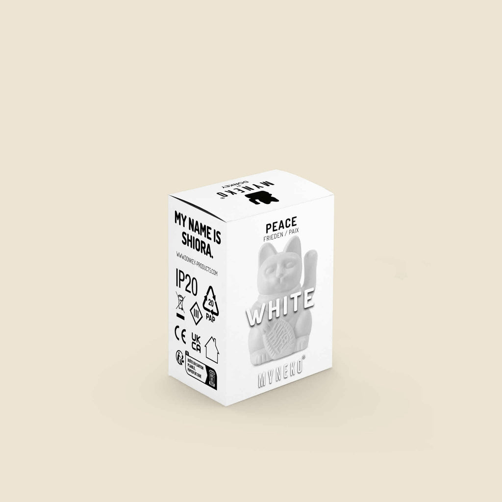 White Solar Lucky Cat “Shiora”