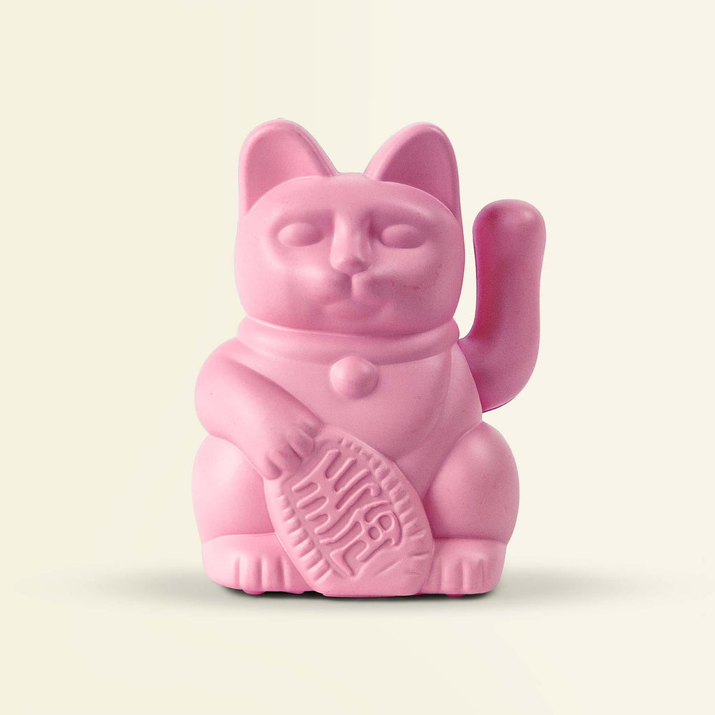 Mini Chat Chanceux Solaire Rose Chaud “Kiro”