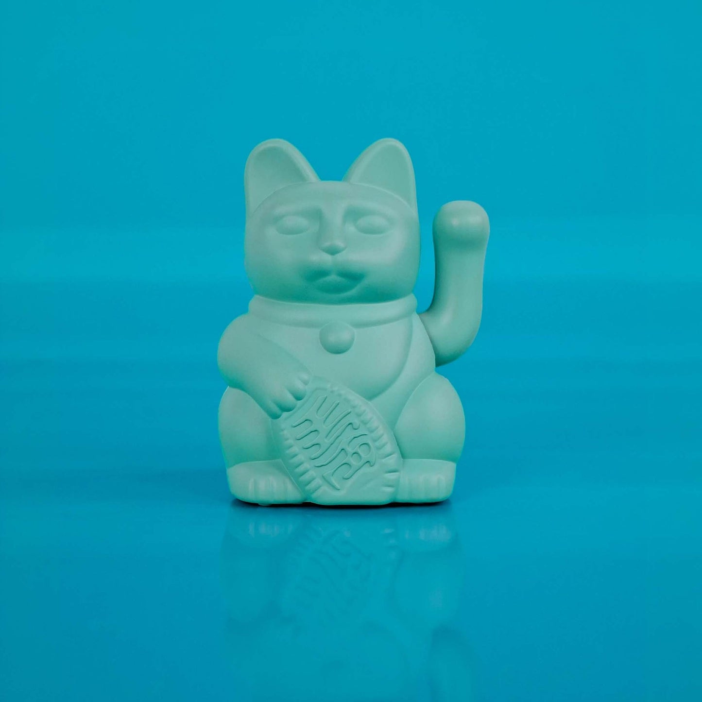 Glücks-Solar-Katze Türkis „Miko“