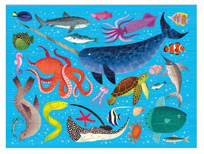 Puzzle „Meerestiere“, 36 Seiten