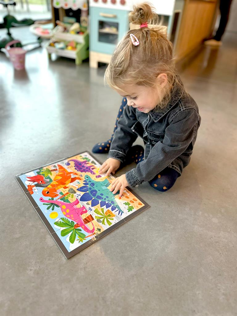 Puzzle jeunesse Dinosaures 12 pièces Mudpuppy - boîte