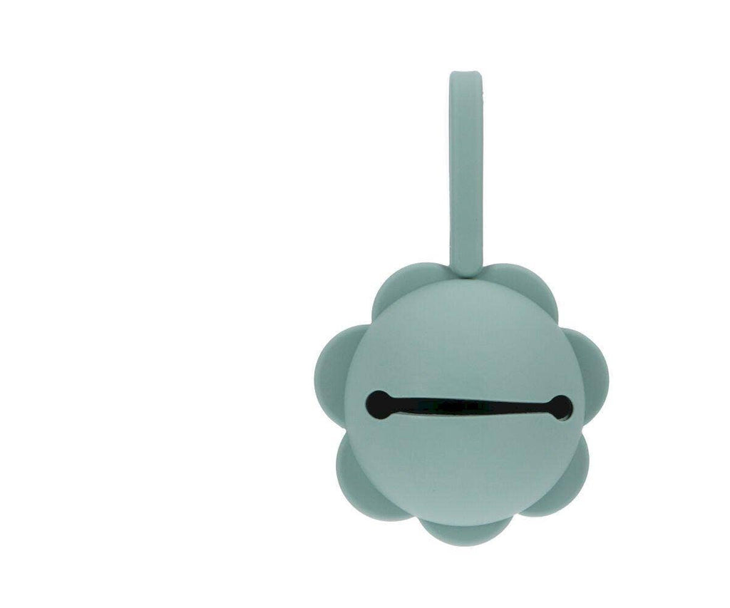 Porte-sucette en silicone Fleur sauge clair - vue 3