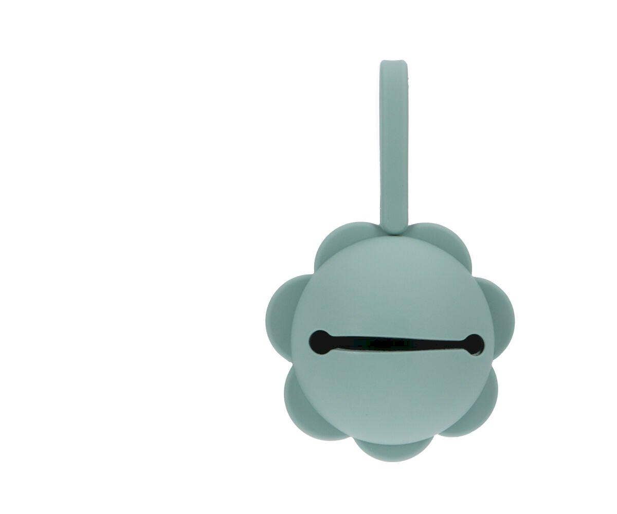 Porte-sucette en silicone Fleur sauge clair - vue 3