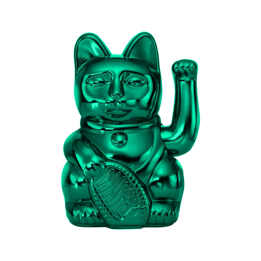 Chat Chanceux Vert Brillant - Cosmic Edition - le Chat Chanceux