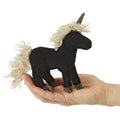 Marionnette à main Mini Licorne 2797/ Mini licorne noire Folkmanis réaliste