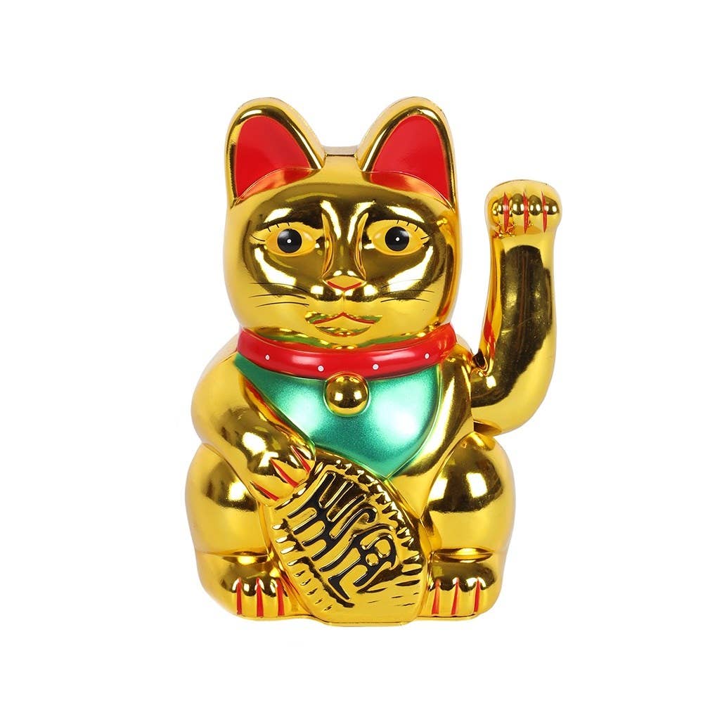 Klassische goldene Glückskatze