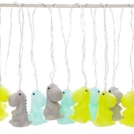guirlande lumineuse led dinosaures verts dhink 