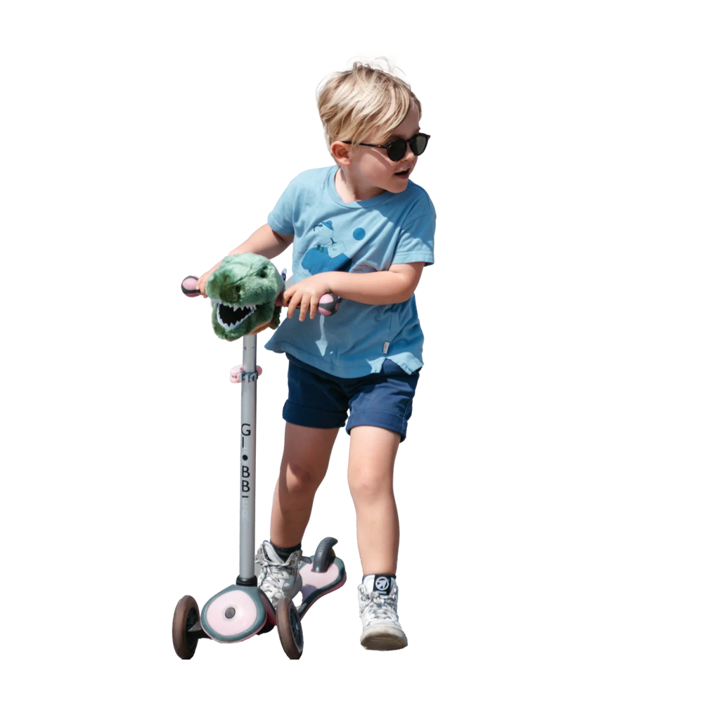 Accessoire tête de T-Rex pour vélo ou trottinette enfant - Wild & Soft