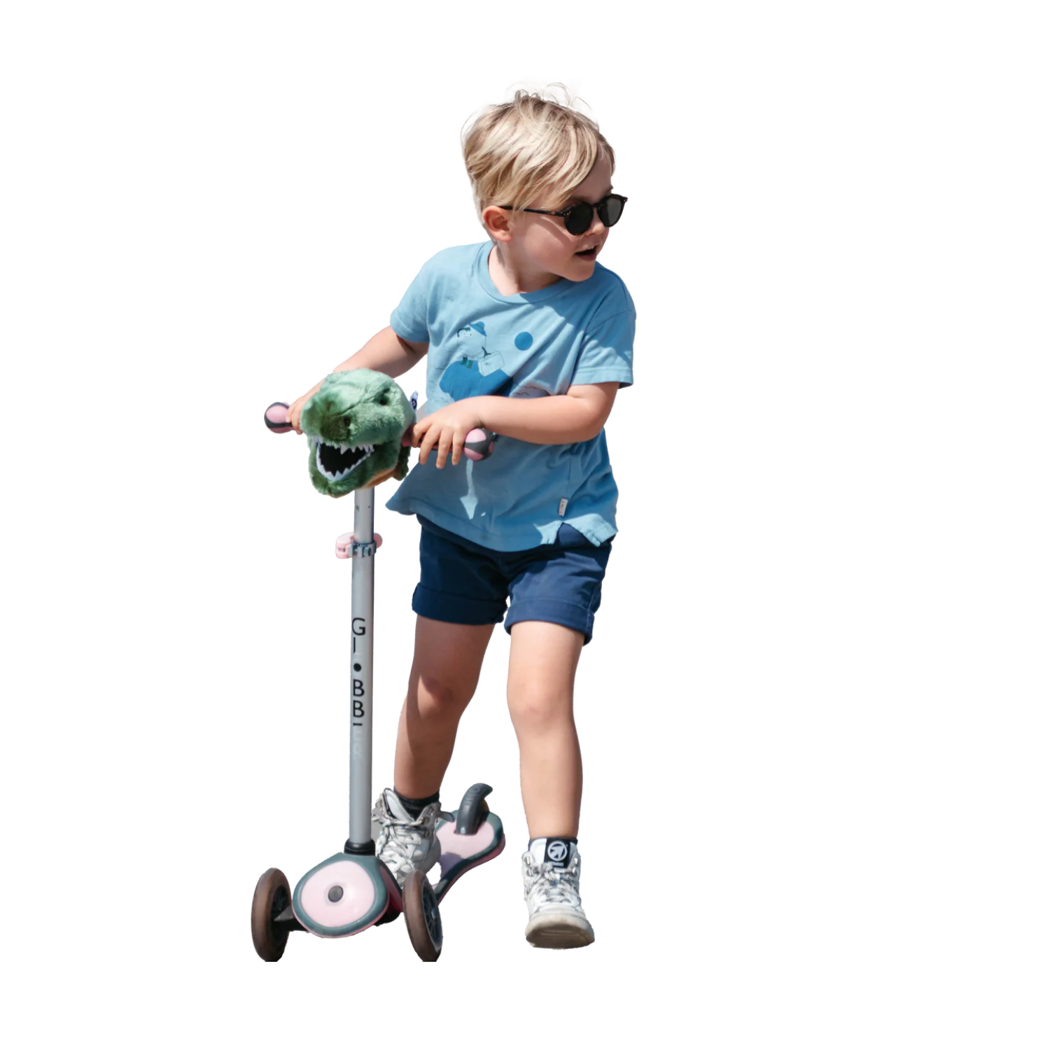 Accessoire tête de T-Rex pour vélo ou trottinette enfant - Wild & Soft