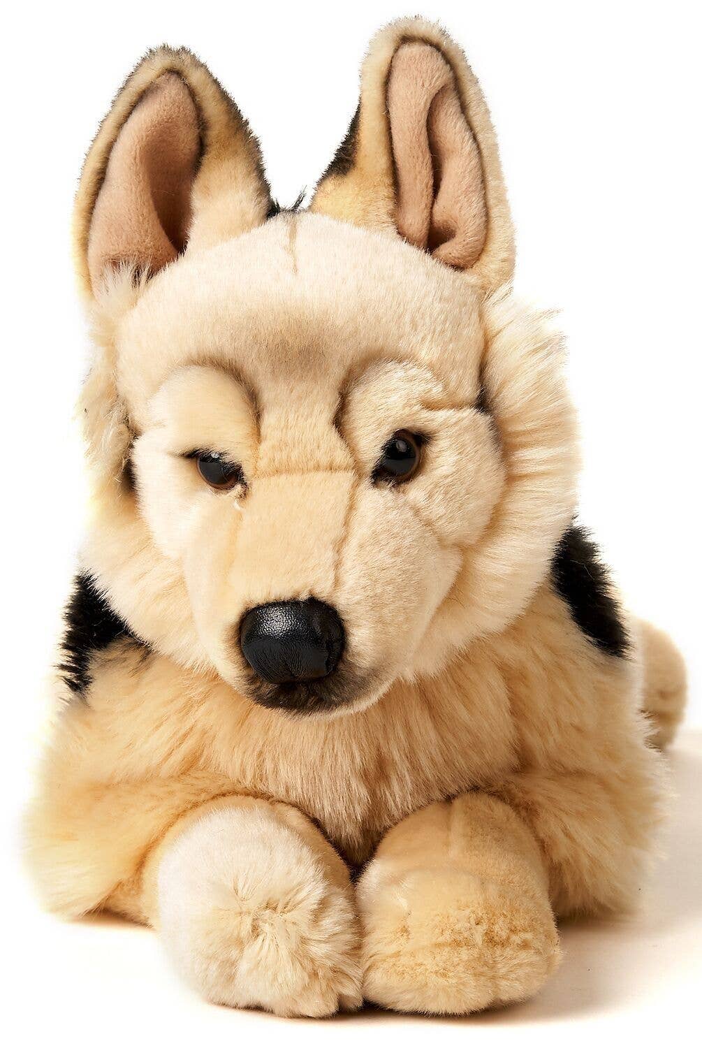 Peluche Berger allemand, couché