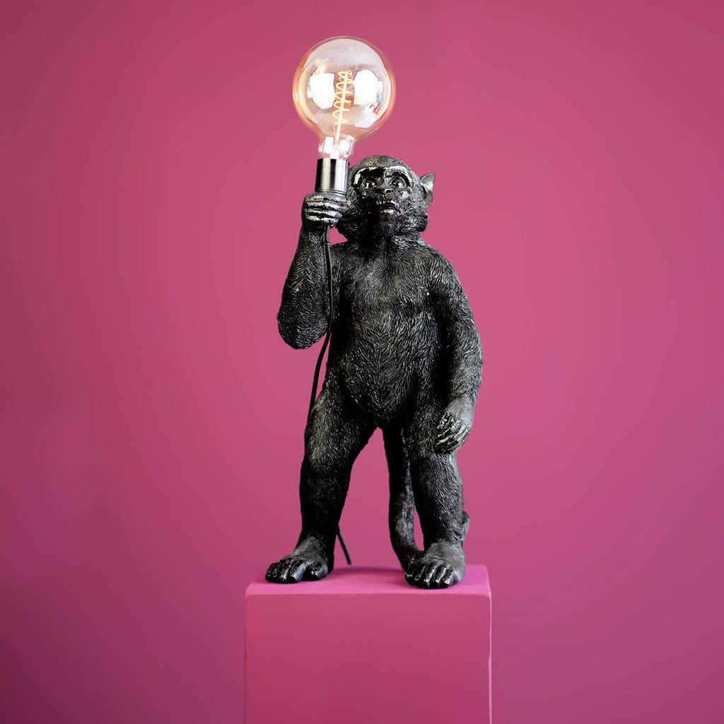 Koko Black Monkey Table Lamp