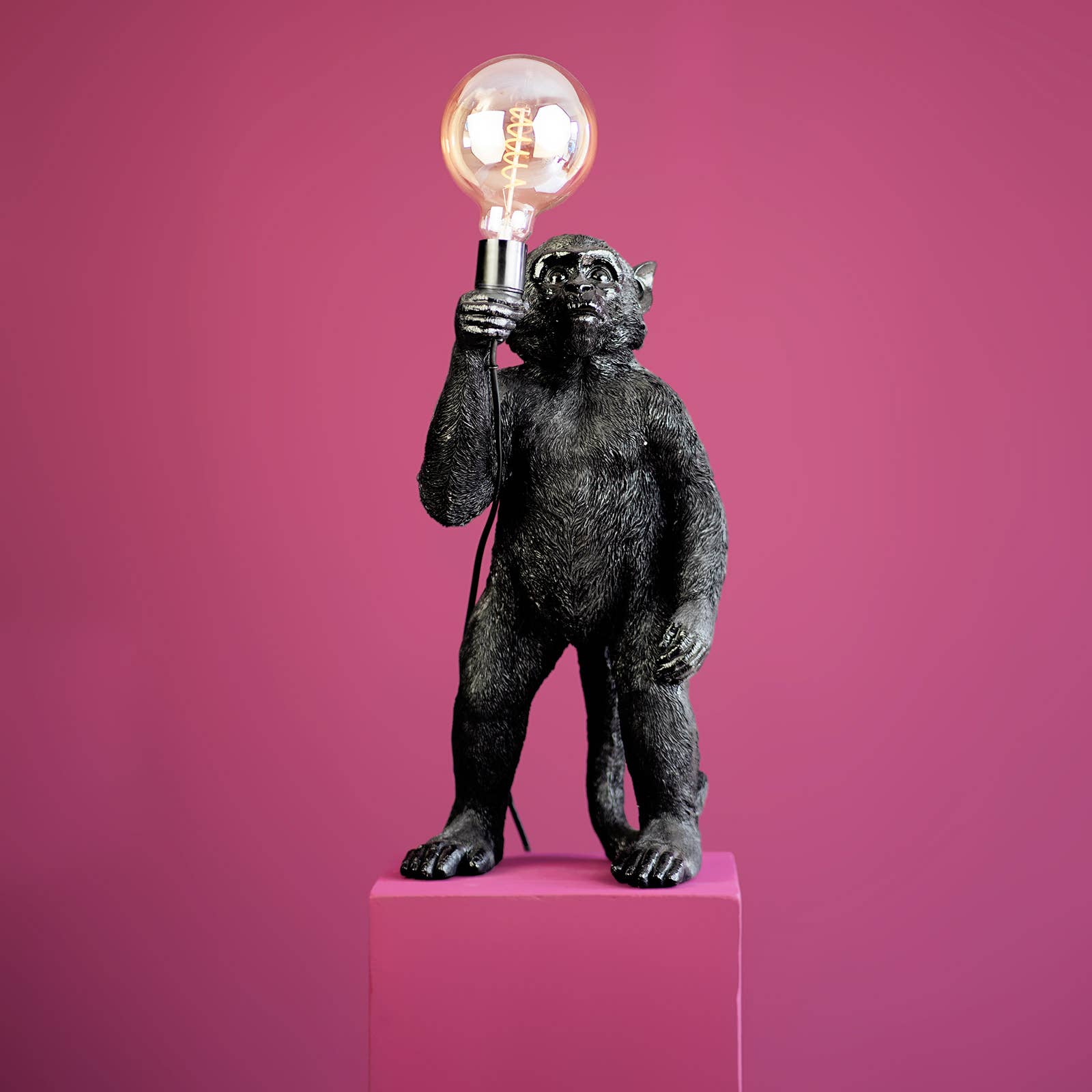 Koko Black Monkey Table Lamp