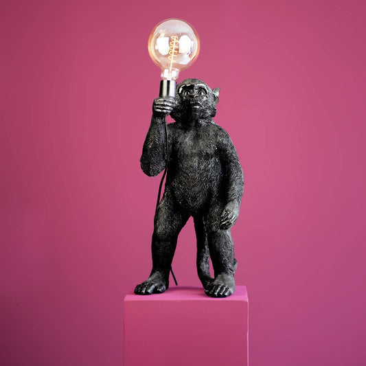 Lampe à poser Singe Koko Noir