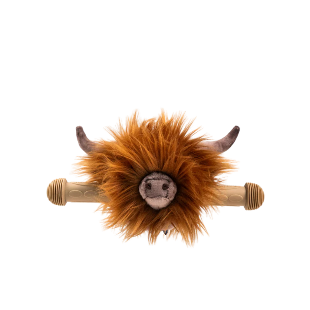 Accessoire tête de vache Highland pour vélo ou trottinette enfant - Wild & Soft