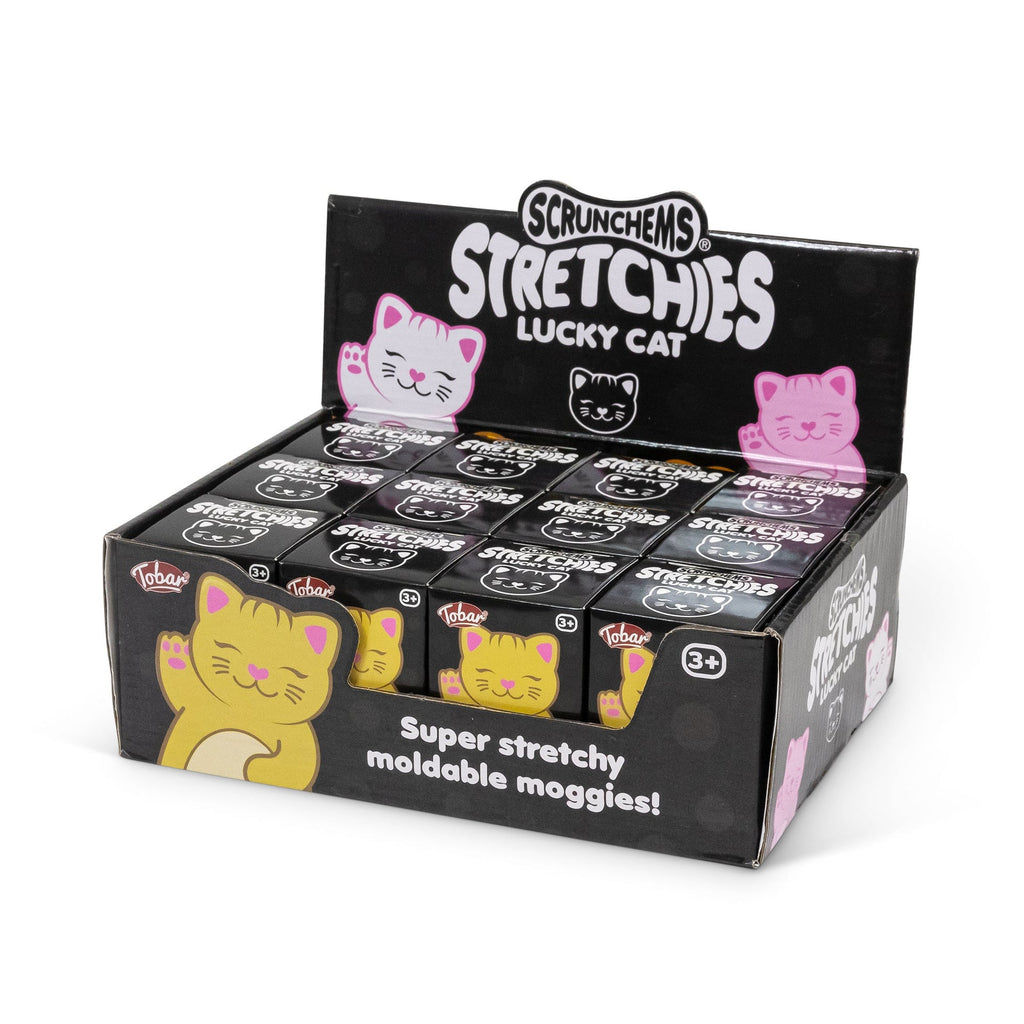 SCRUNCHEMS ÉTIRE LE CHAT PORTE-BONHEUR