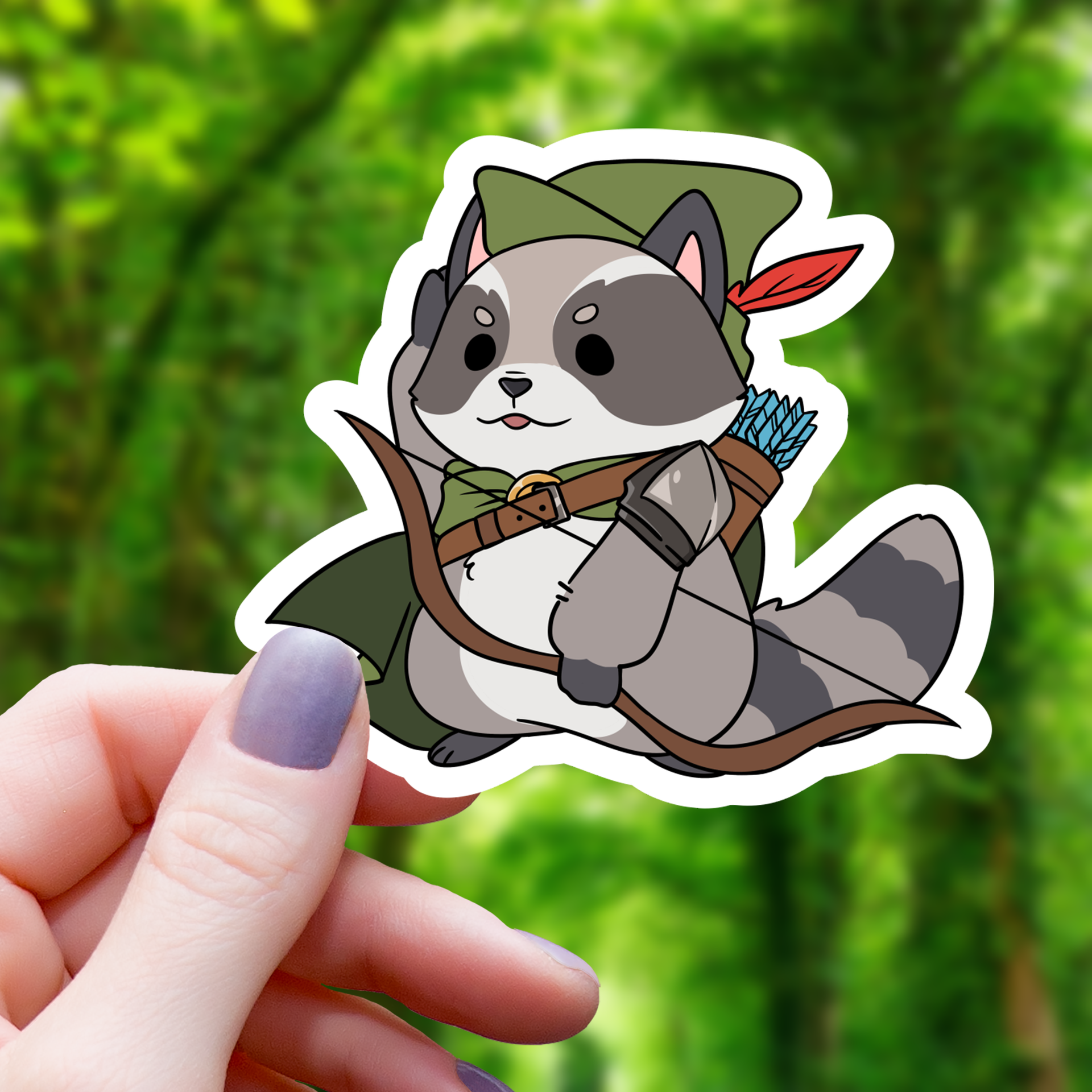 Стикер Raccoon Ranger TTRPG
