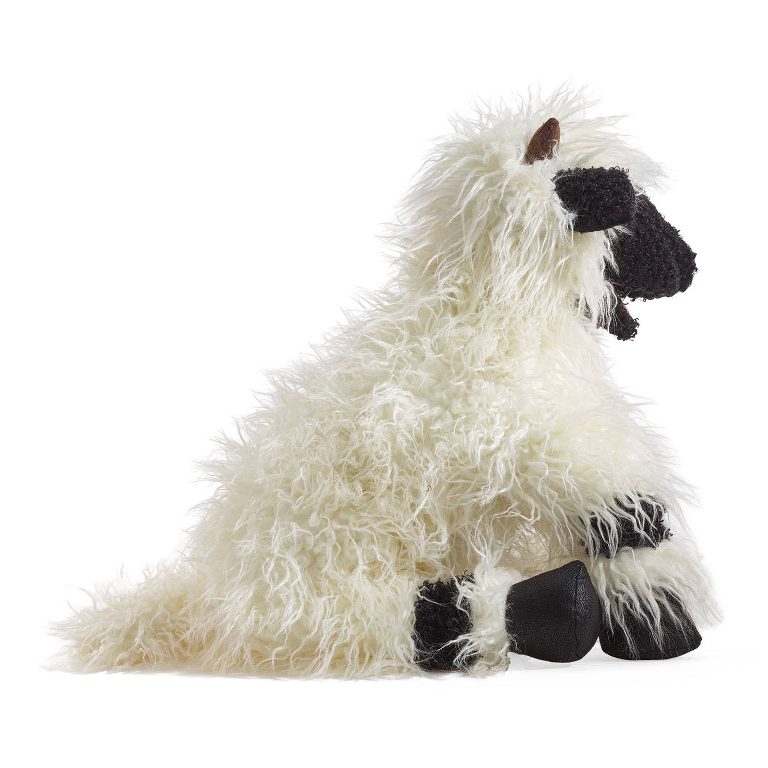 Marionnette à main Marionnette Mouton Nez noir du Valais Folkmanis réaliste