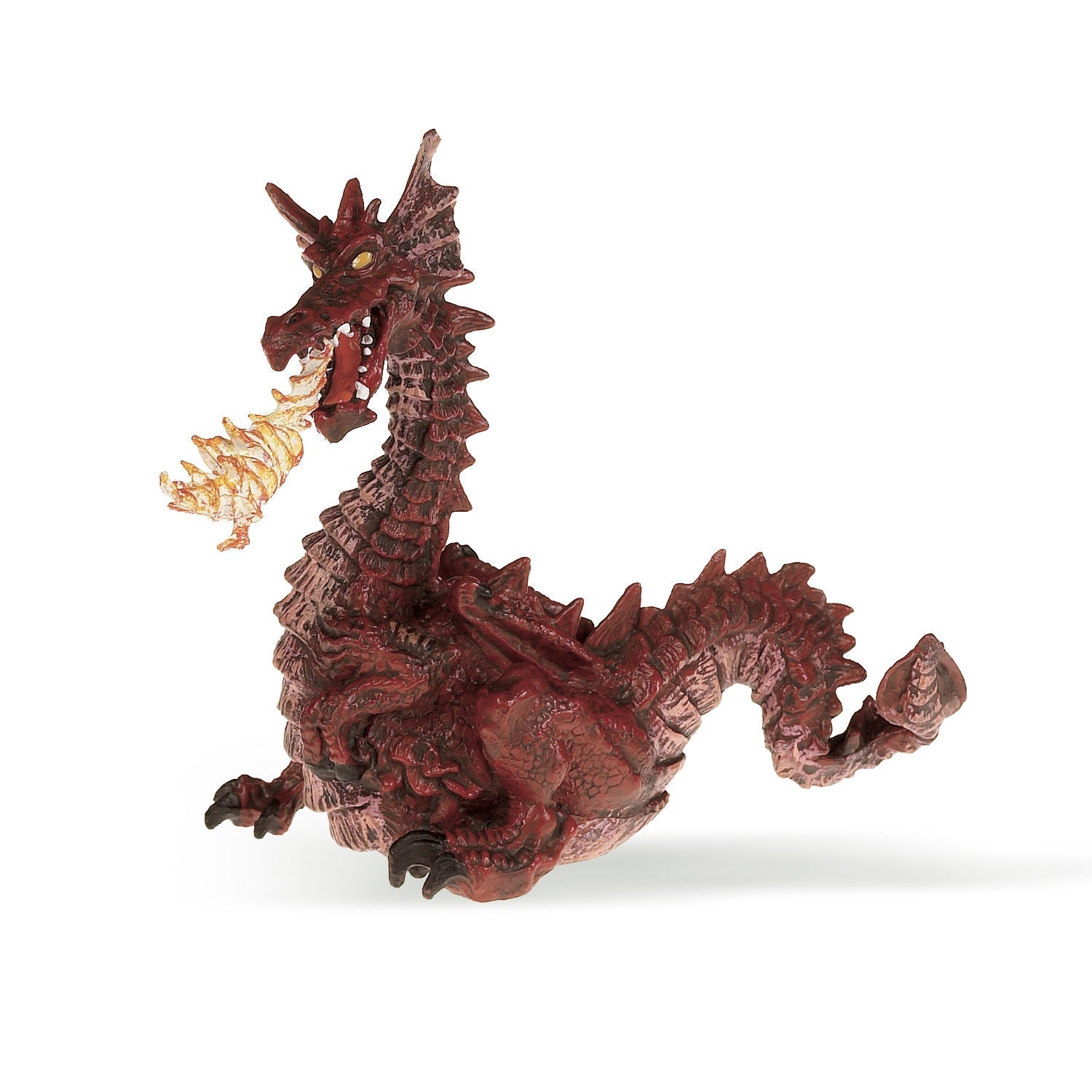 Figurine Dragon rouge avec flamme Papo - personnage féerique