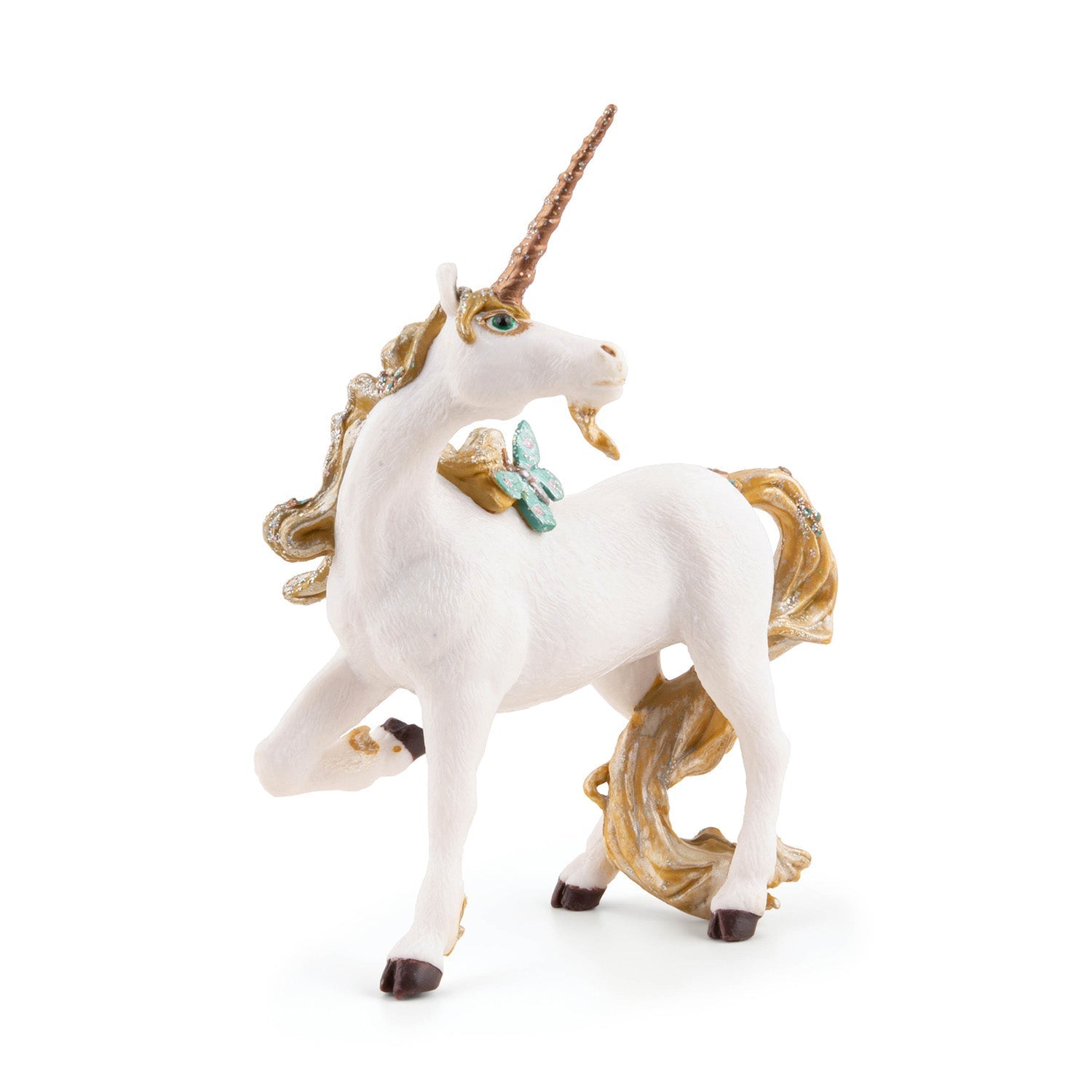 Figurine Licorne dorée Papo - personnage féerique