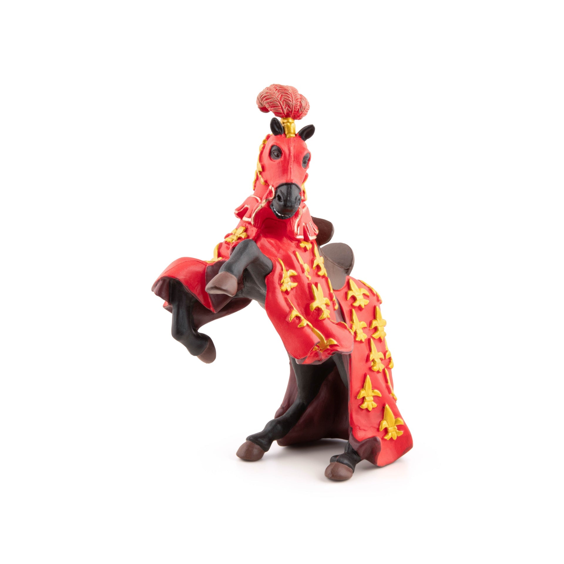 Figurine Cheval du prince Philippe rouge Papo - personnage médiéval