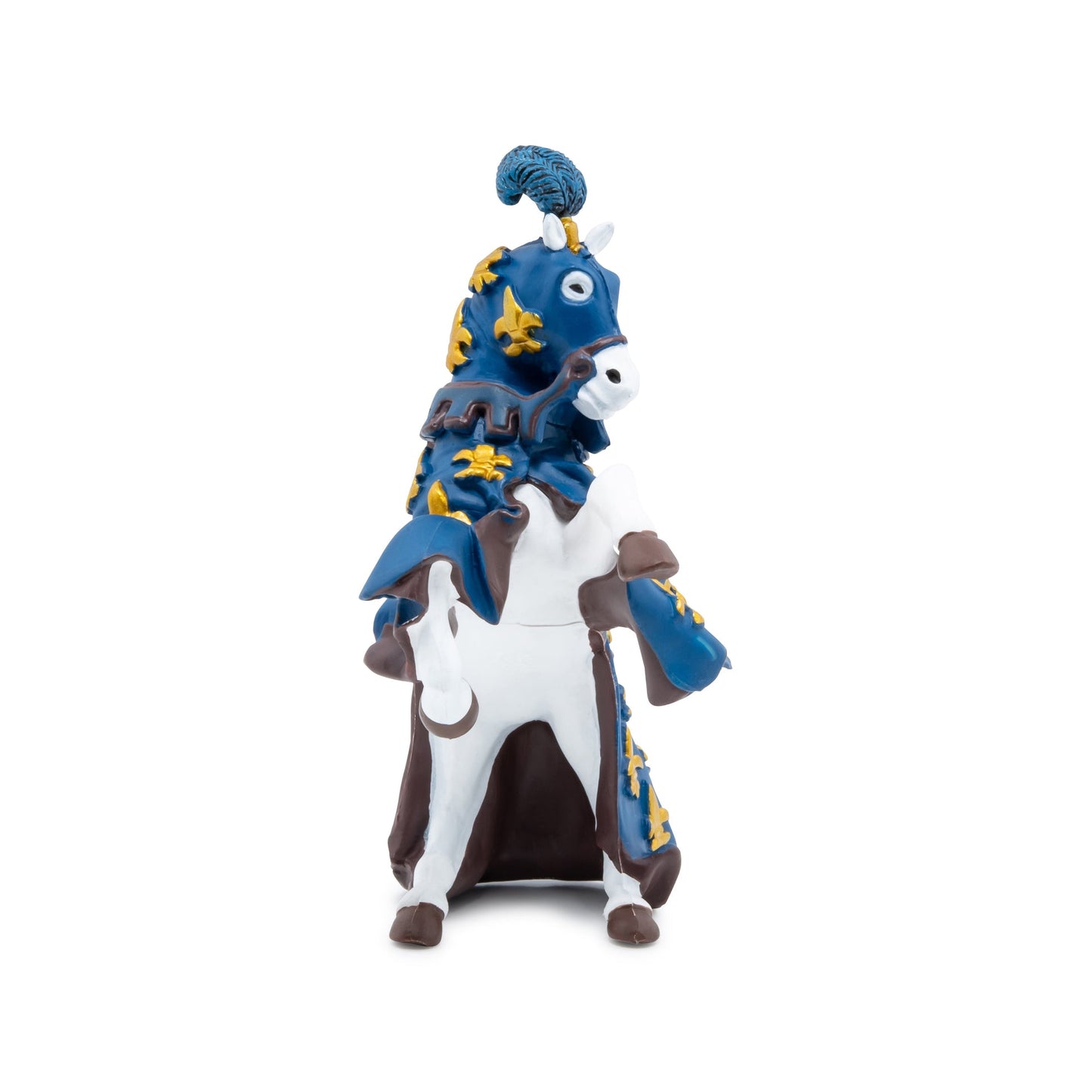 Figurine Cheval du prince Philippe bleu Papo - personnage médiéval