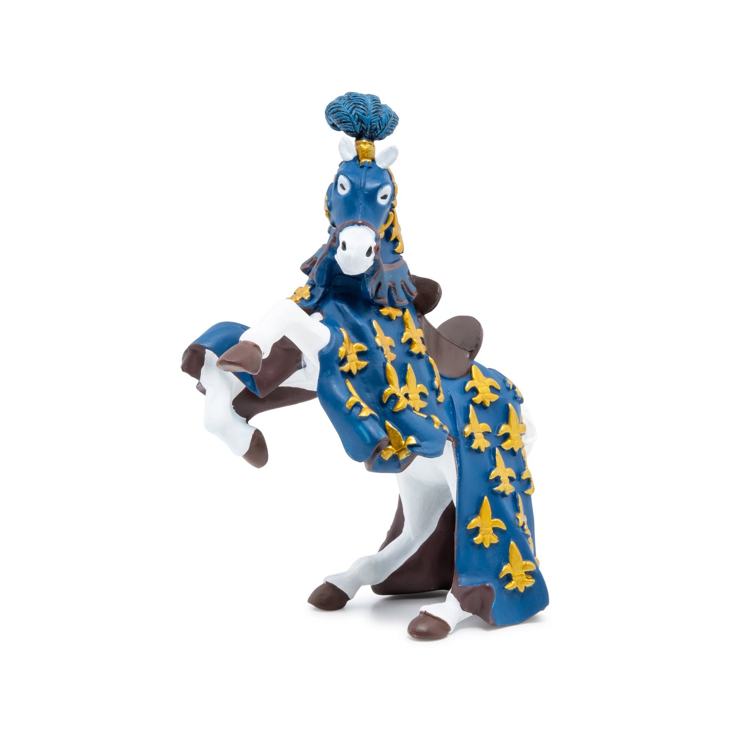 Figurine Cheval du prince Philippe bleu Papo - personnage médiéval
