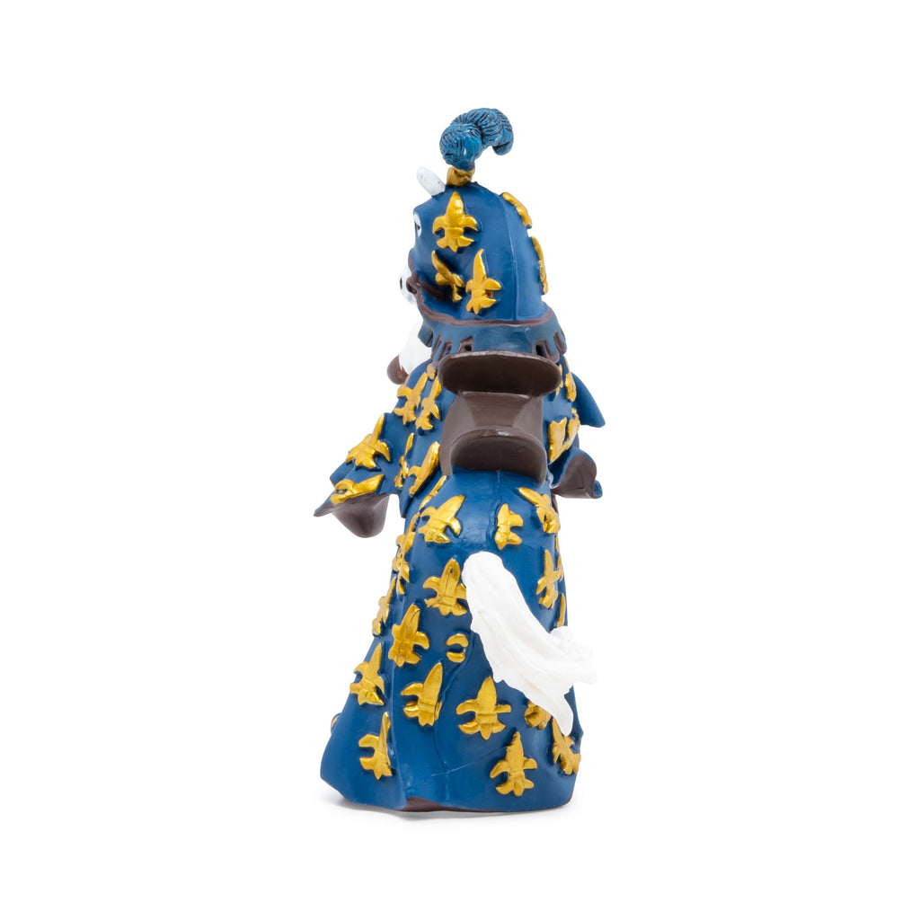 Figurine Cheval du prince Philippe bleu Papo - personnage médiéval