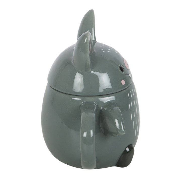 Tasse à couvercle Halloween chauve‑souris mignonne