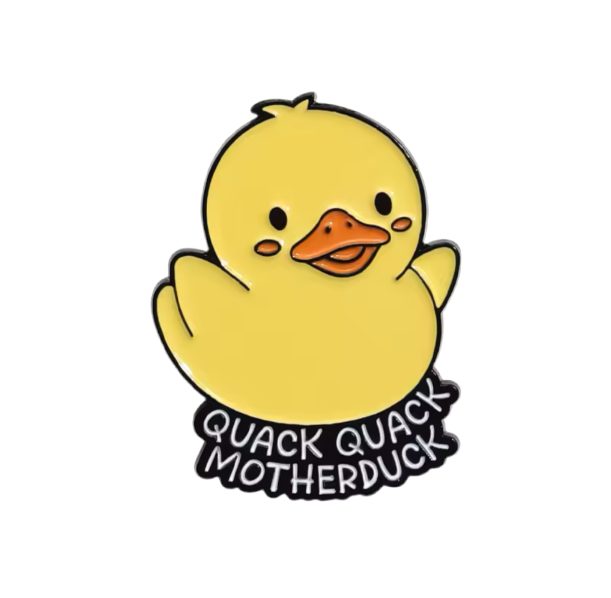 pins pato amarillo quack quack motherduck